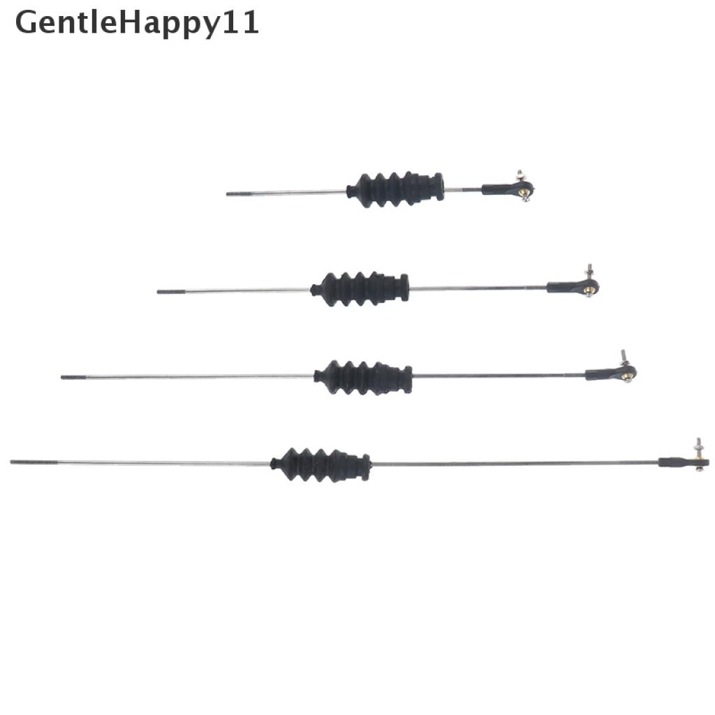 Gentlehappy RC Model Boat Push Rod Kit Include M2 Ujung Batang+Seal Bellow Karet+Batang Tarik M2