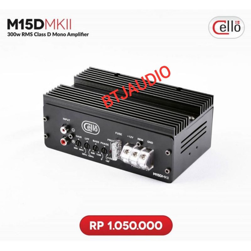 POWER AMPLIFIER MOBIL MONOBLOK CELLO M15D MKII 2020 (ORIGINAL GARANSI RESMI CELLO INDONESIA)
