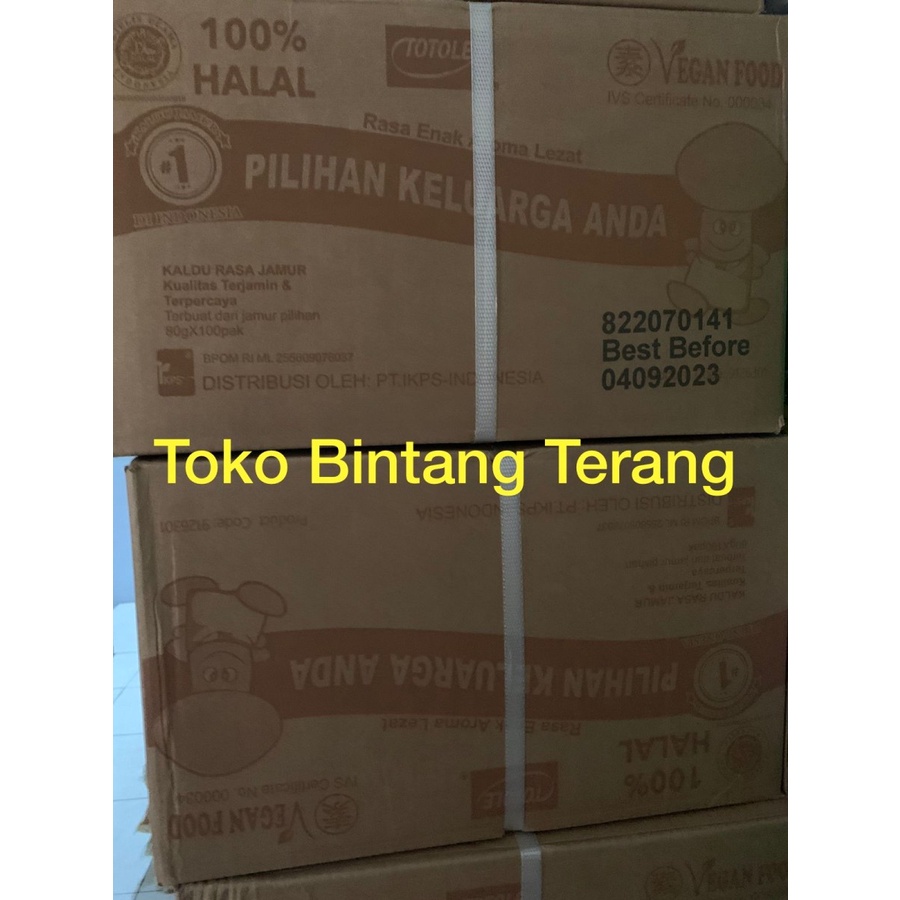 

Bumbu Kaldu Jamur Totole 80 gram 1 Dus isi 100 pcs x 80gr per Karton