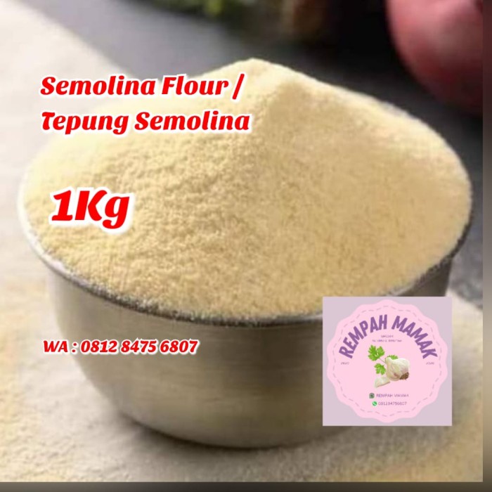 

PROMO [COD] Semolina Flour / Tepung Semolina 1kg