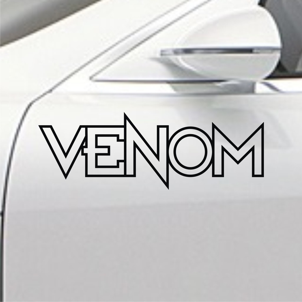 Sticker Mobil Racing Otomotif Part Venom Variasi Stiker Mobil Balap Keren Stiker Pintu Mobil