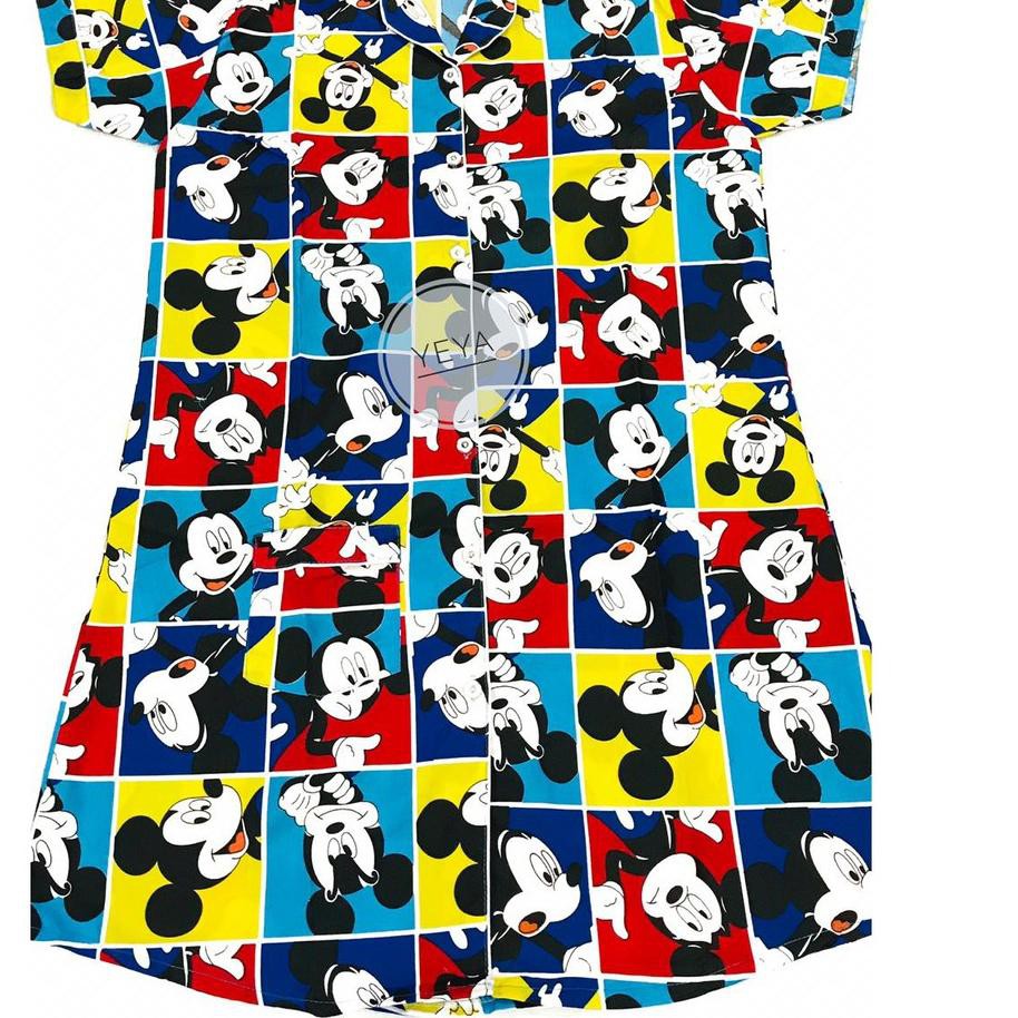 ✲ BAJU TIDUR DASTER DEWASA KATUN MICKEY MOUSE ™