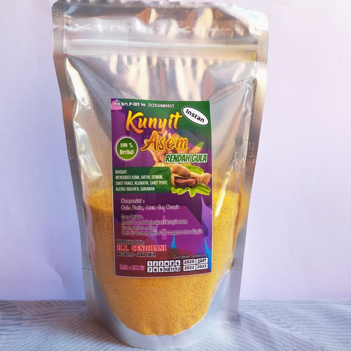 

Jual Minuman Herbal Kunyit Asem Rendah Gula Instant Original 200gr Diskon
