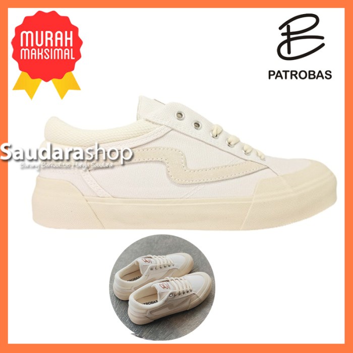 Sepatu Patrobas Cloud Off White Low / Patrobas Cloud Putih LC
