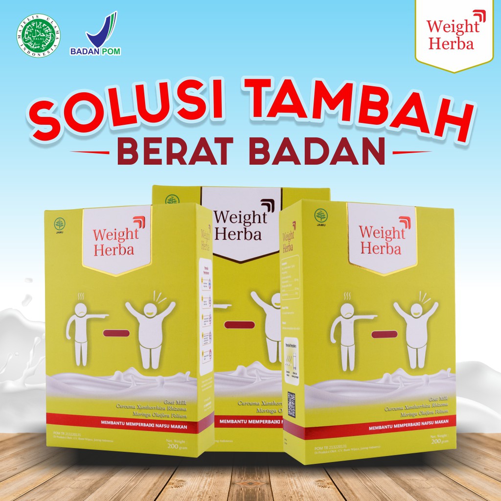 susu gemuk badan Weight Herba Asli Original