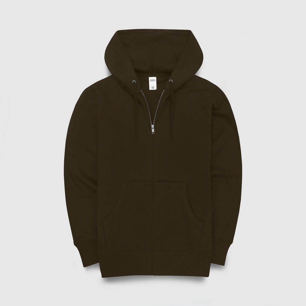 

Human Greatness Hoodie Zip Dark Brown