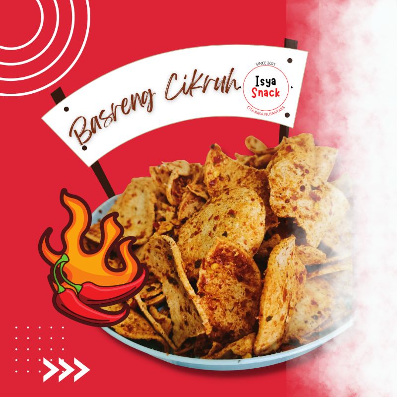 

Isya Snack - Basreng daun jeruk viral Cikruh isi 250gr
