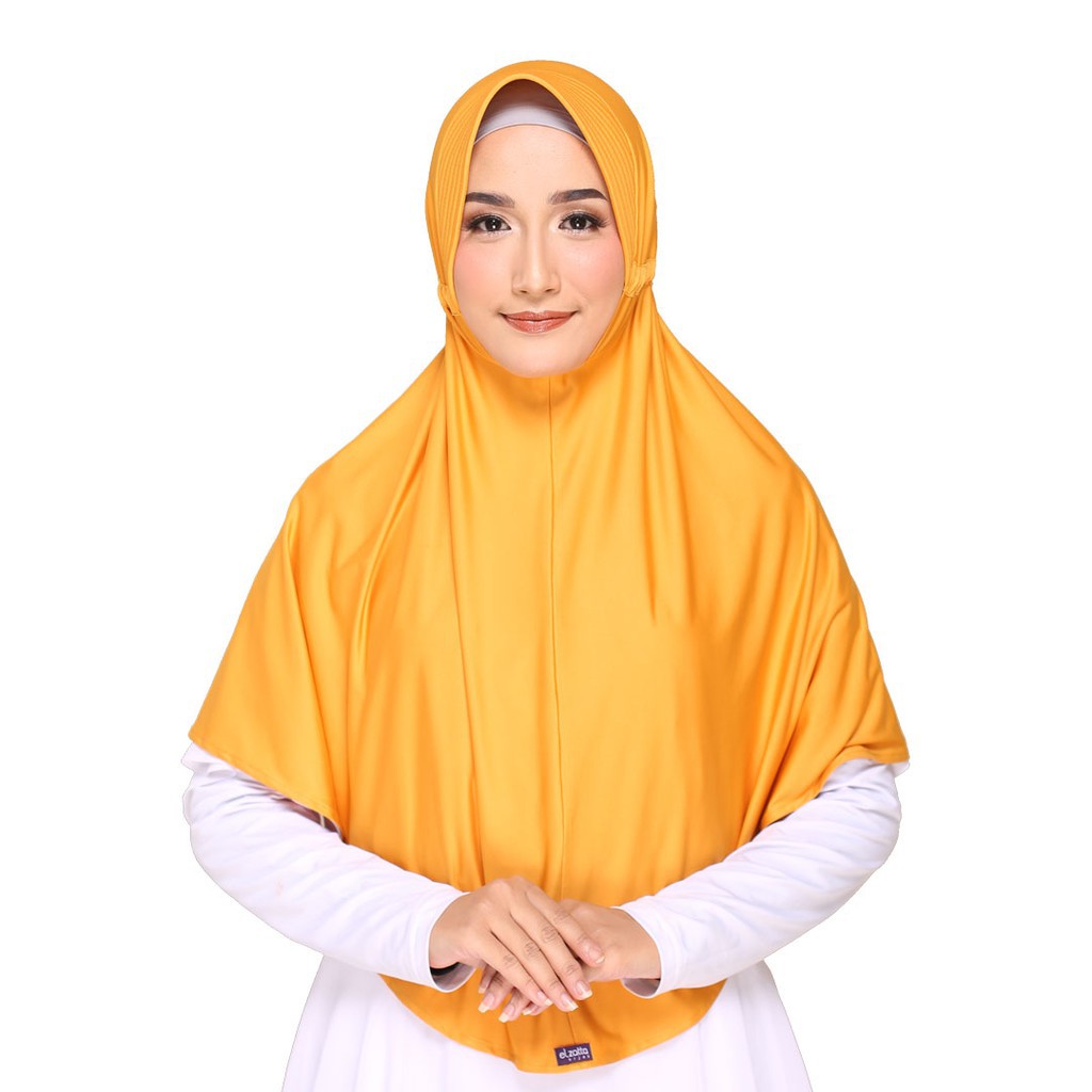 Elzatta Jilbab Instan Polos Zaria Sahara L-6