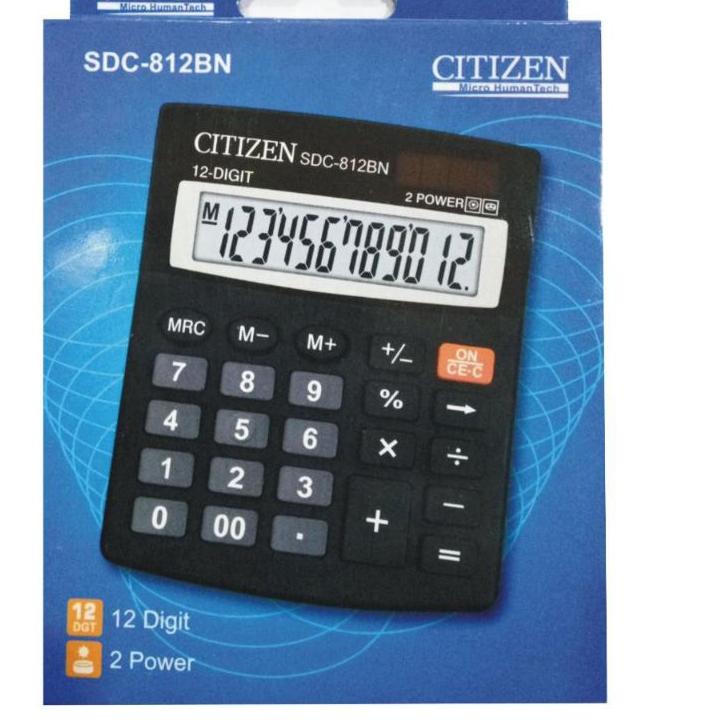 

Terbaik.. Kalkulator 12 Digit Angka CITIZEN SDC 812 - Calculator Digital