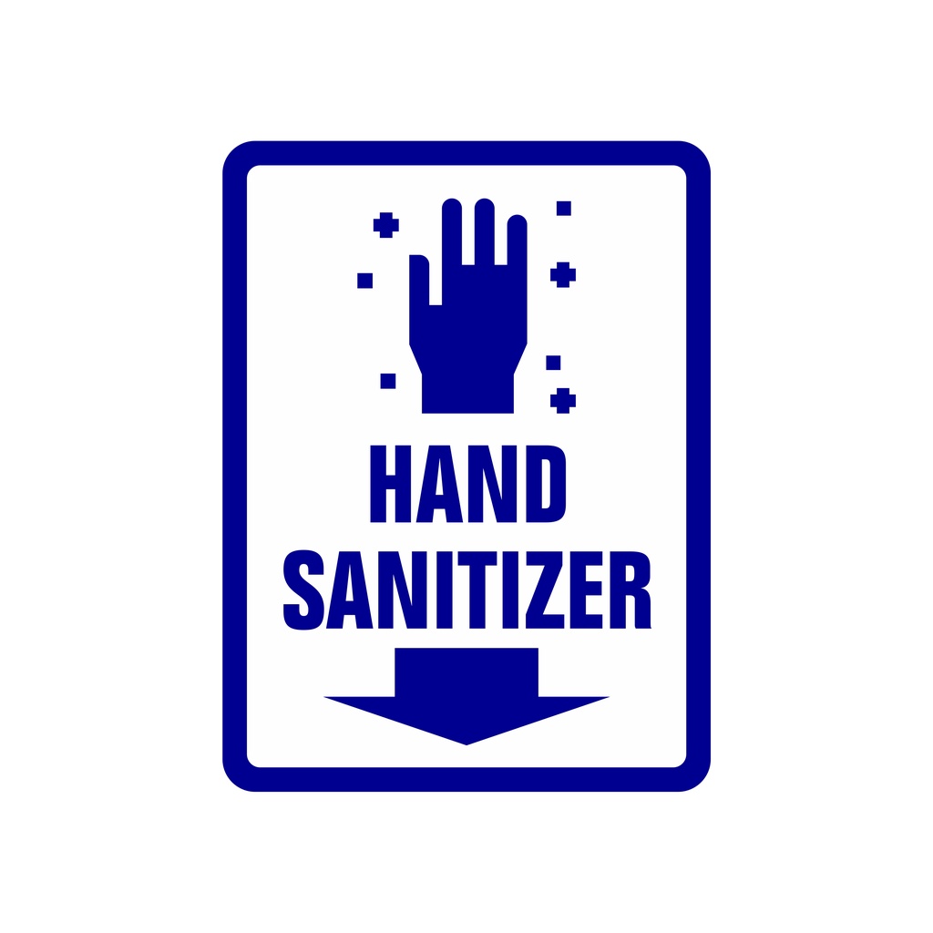 

RAMBU AKRILIK /ACRYLIC GUNAKAN HANDSANITIZER 15CM X 20CM