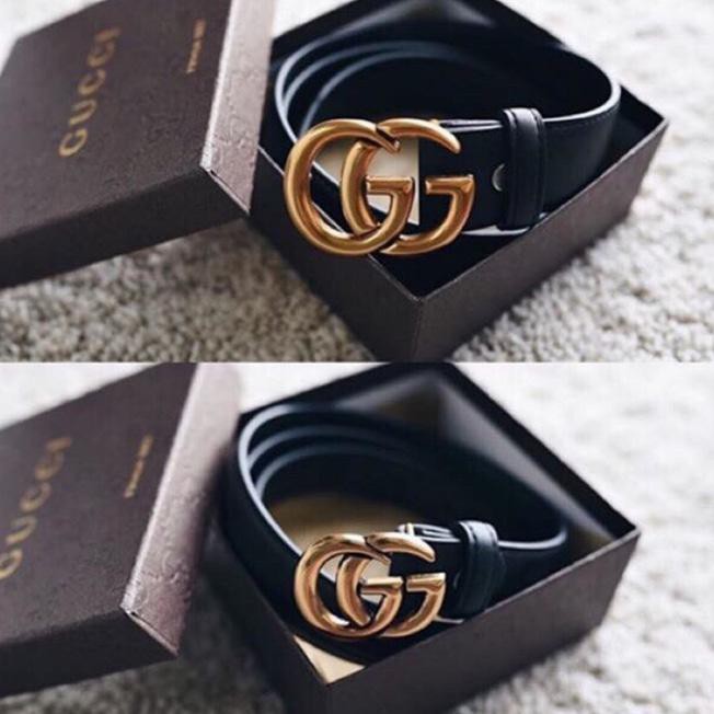 Wbik Ikat Pinggang Gucci 2 Cm & 3 Cm Gesper Gg Sabuk Kulit Wanita Of3A