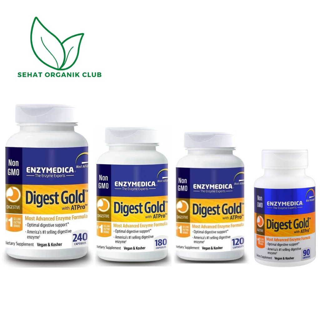 Enzymedica Digest Gold with ATPro 240 ; Digest Gold with ATPro 180 ; Digest Gold with ATPro 120 ; Di