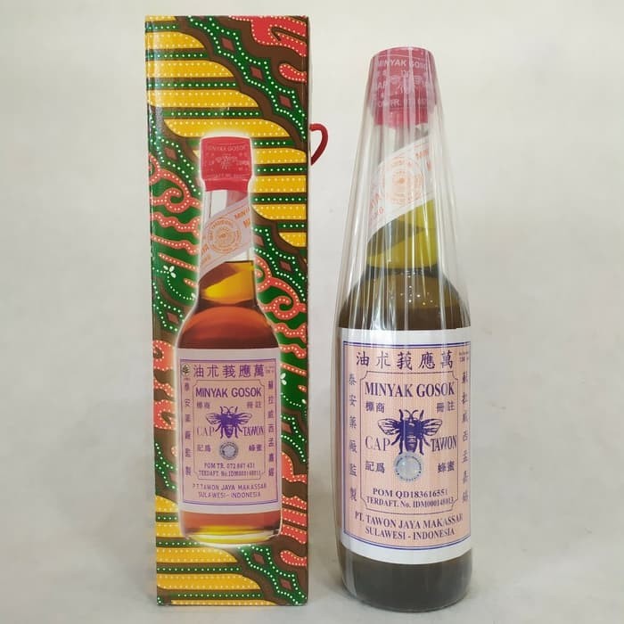 Makassar  Minyak Gosok Cap Tawon Tutup Merah 330ml Original Makassar