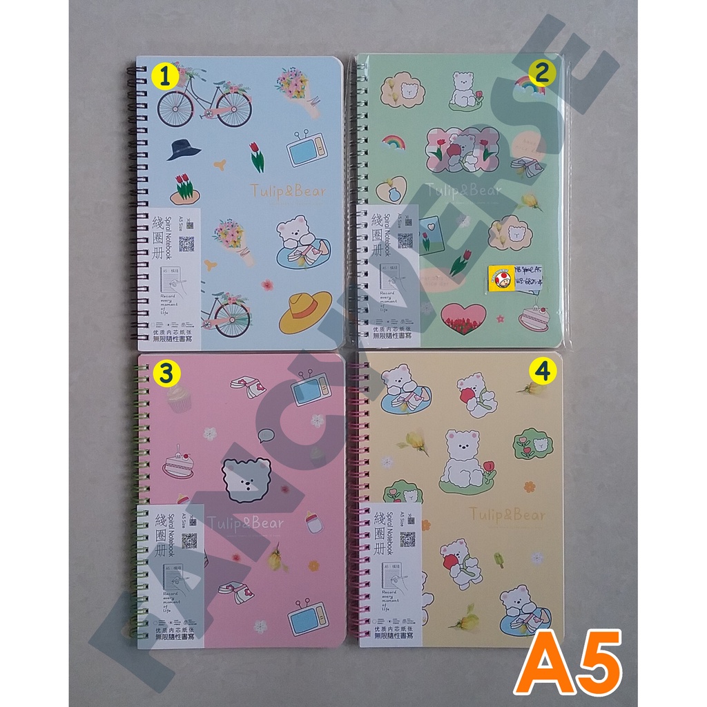 

Notebook Spiral A5 Bear WZ-6825-45 / Agenda Diary Notes Buku Catatan