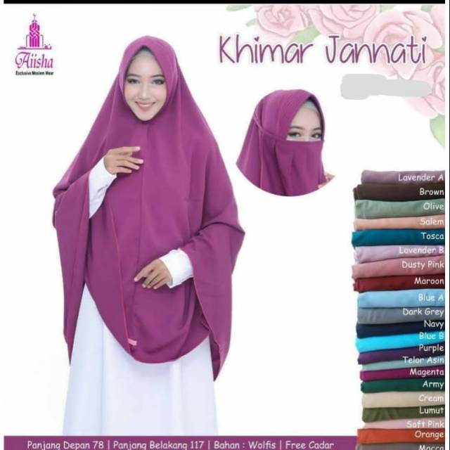 Khimar jumbo plus cadar