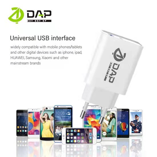 DAP TURBO Charger Fast Charging Dual Output USB &amp; Type C - Garansi 1 Tahun D-AP2