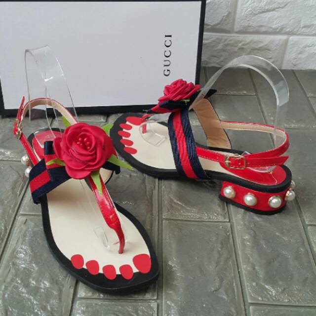 GUCCI FLOWER HEELS