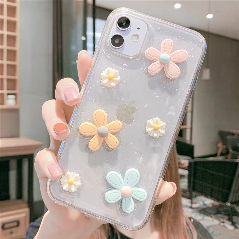 Flower 3D Case ins style For IPHONE 6 6S 6SP 7 7PLUS 8 PLUS X XR XS MAX 11 11PRO MAX 12 MINI 12 PRO MAX 13 MINI 13 PRO MAX 14 PRO MAX 15 PRO MAX