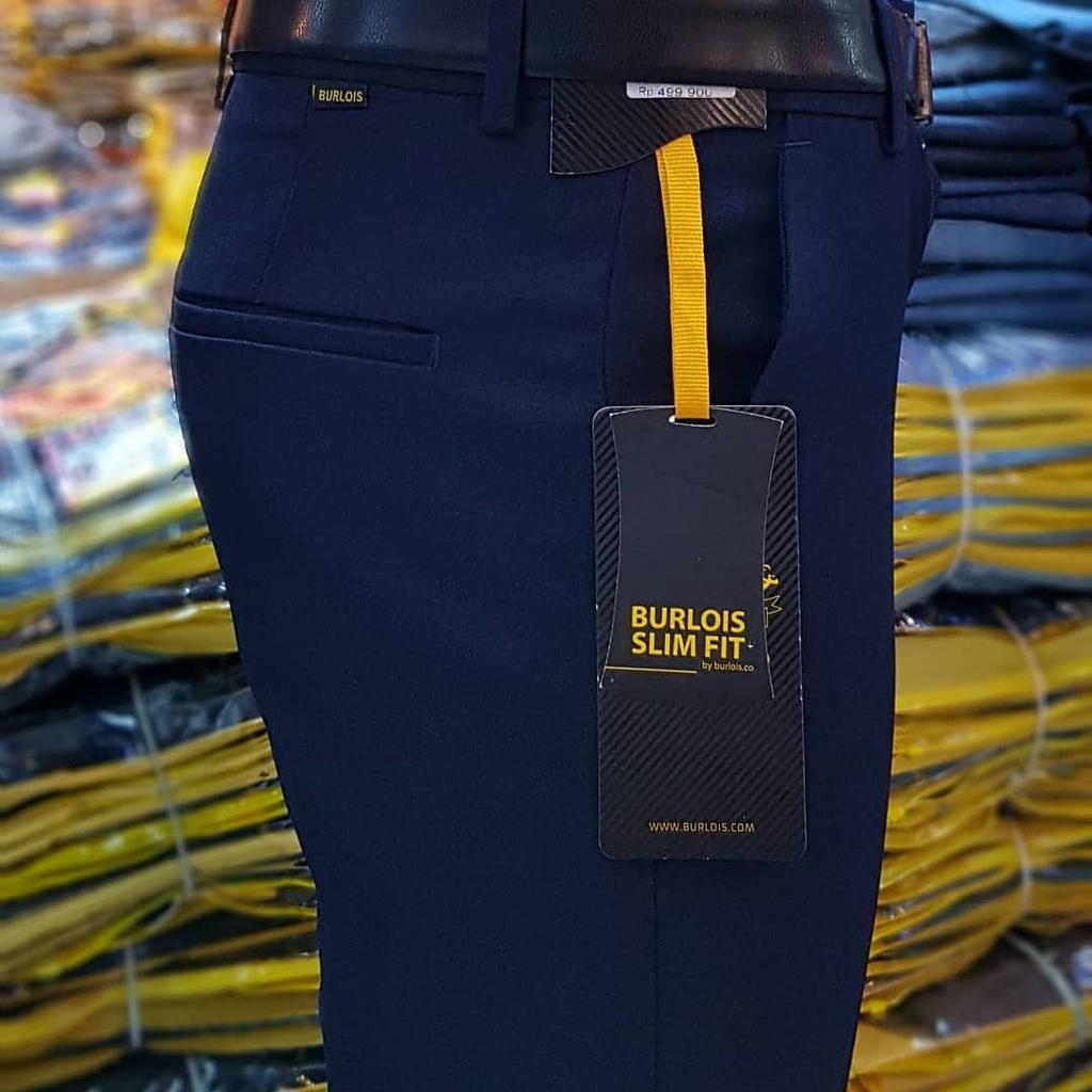 Celana Panjang Pria Formal Model Slimfit Hitam Abu Muda Abu Tua Biru Coklat