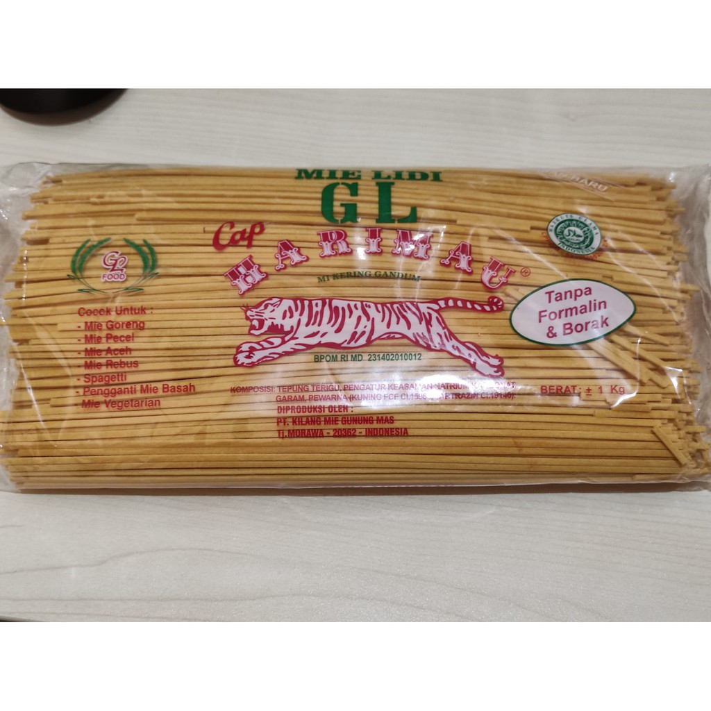 

Mie Gomak Cap Harimau Medan 1 kg / Mie Aceh