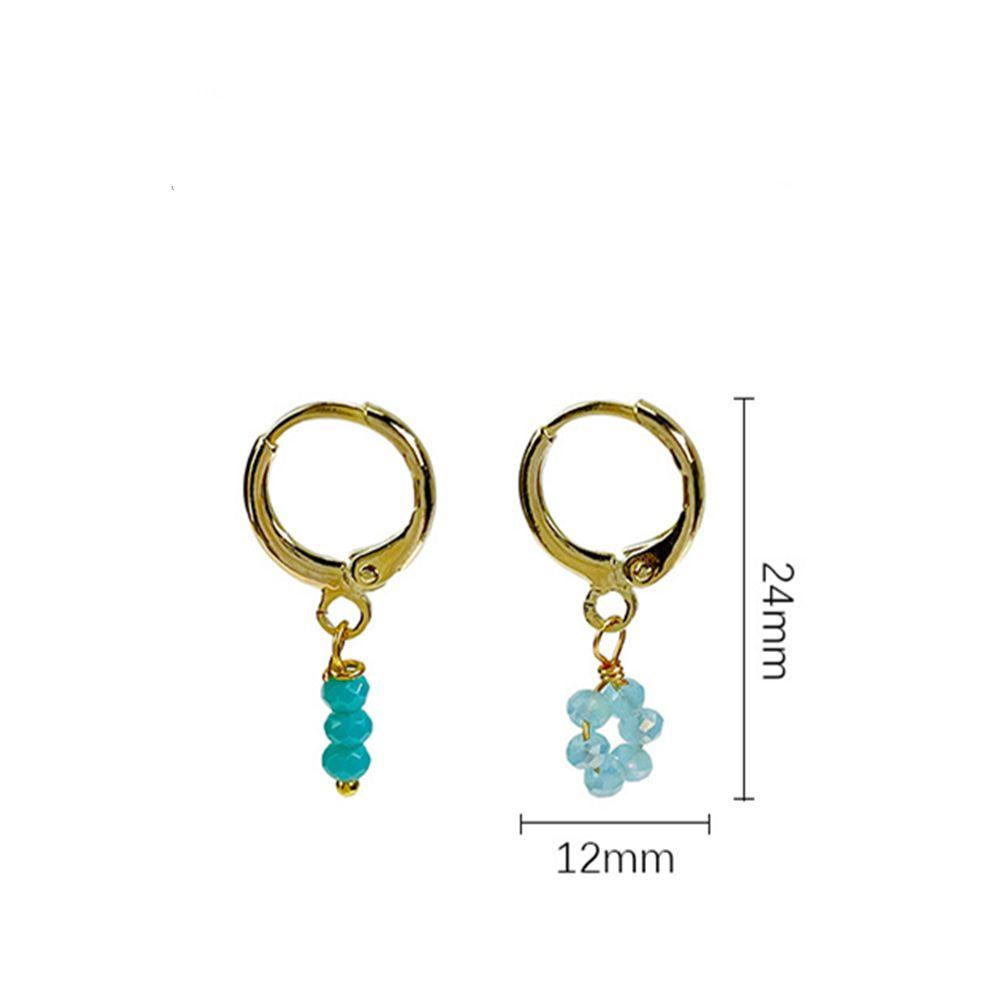 Solighter Earrings Fashion Asimetris Anting Wanita Manik Akrilik