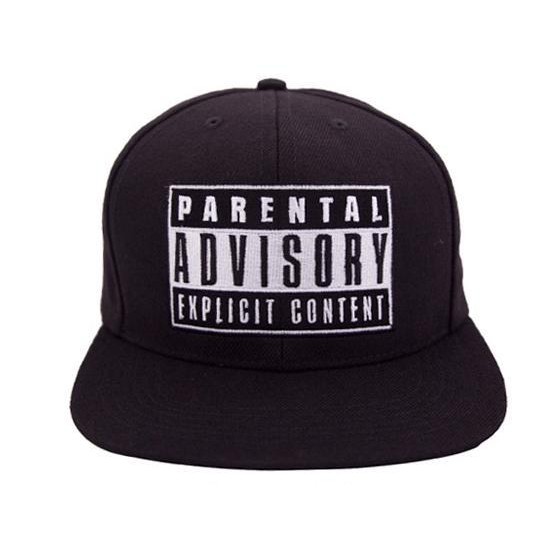 FAMOUS CAP - HAT - TOPI TRUCKER CUSTOME PARENTAL ADVISORY EXPLICIT CONTENT  Diskon