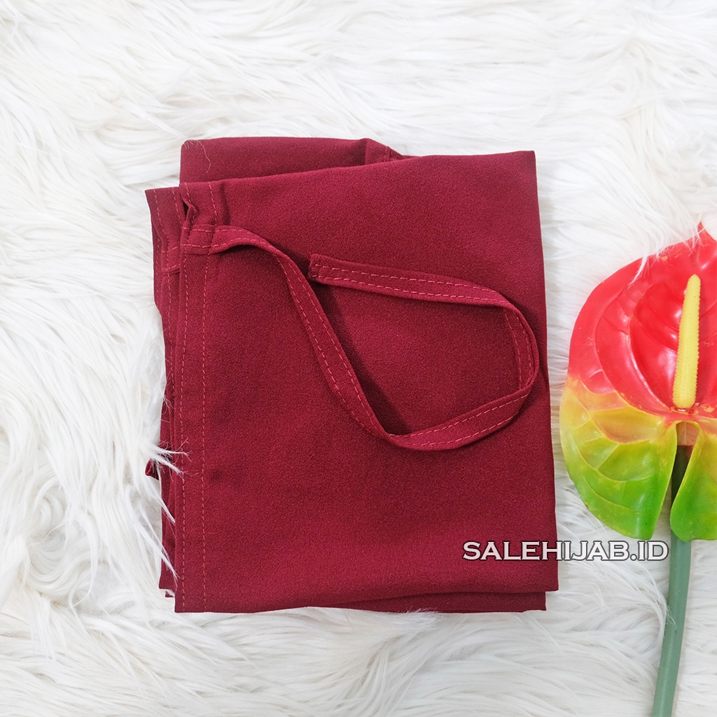 BERGO MARYAM TALI PLISKET DIAMOND PREMIUM || JILBAB INSTAN PLEATED DIAMON-MARUN