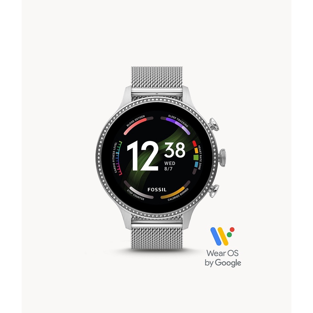 Fossil Gen 6 Seahawk Smartwatch Silver Jam Wanita FTW6083