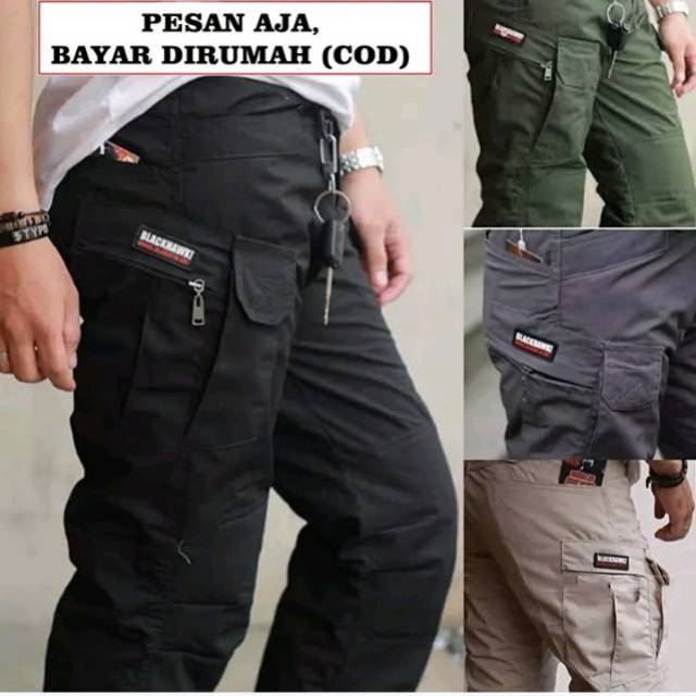 Tactical Celana Panjang Pria PdL Taktikal Tactikal Kargo Army TNI POLISI Brimob