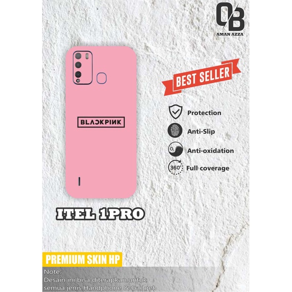 GRASKIN HANDPHONE  ITEL 1PRO BLACK PINK