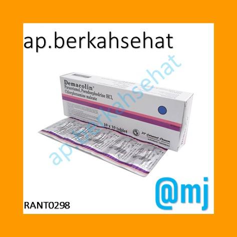 DEMACOLIN TABLET OBAT FLU PER BOX