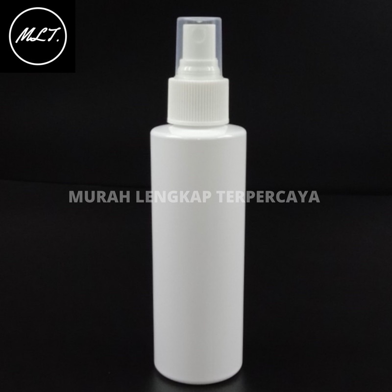 BOTOL SPRAY 150ML PUTIH SPRAY RF 150 ML RF PET GLOSSY SPRAYER HITAM PUTIH NATURAL