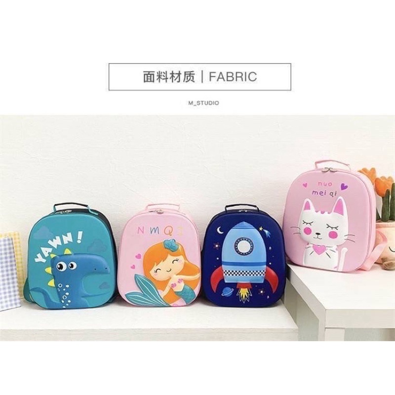 Tas Ransel Anak Sekolah Karakter Cute Backpack Cewek / Cowok Fashion Kids Perempuan / Laki-laki Astronot Mermaid Kucing Dinosaurus/ Tas Sekolah Anak Import Premium High Quality Terbaru - Tas Ransel Anak Motif Karakter Lucu -  Tas RanselBackpack Anak