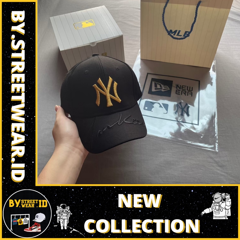 Topi Baseball Pria [ MLB Yankess Cap ] Black