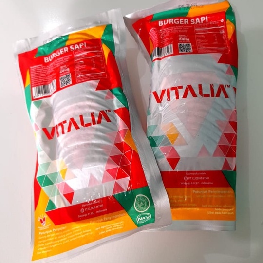 

VITALIA Burger Sapi Besar isi 10pcs & Sedang isi 20pcs