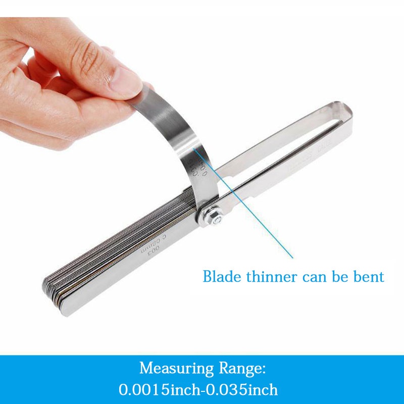 【32 Blades-0.04mm-0.88mm】Feeler Gauge/Kit Pengukur Ketebalan/Feeler Gauge Thickness