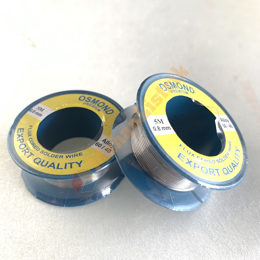 TIMAH SOLDER OSMOND DIAMETER 0.8MM 60/40 5M PER ROLL