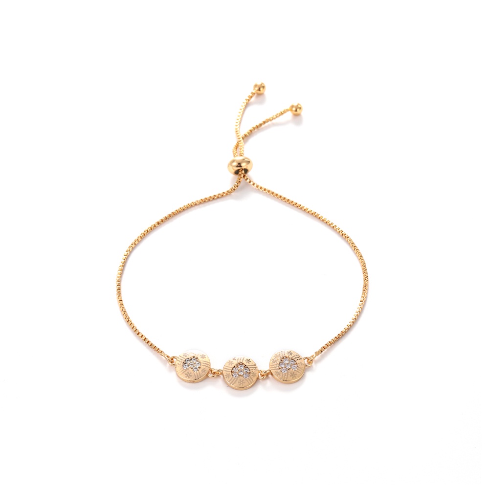 ✅D.G.C✨COD Gelang Titaniunm Bracelet Perak Wanita Diamond Premium Lapis 18K Anti Karat Berlian Korea Untuk Wanita Murah D380