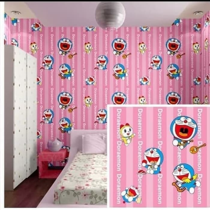 Wallpaper Doraemon Salur Dorami Pink Shopee Indonesia