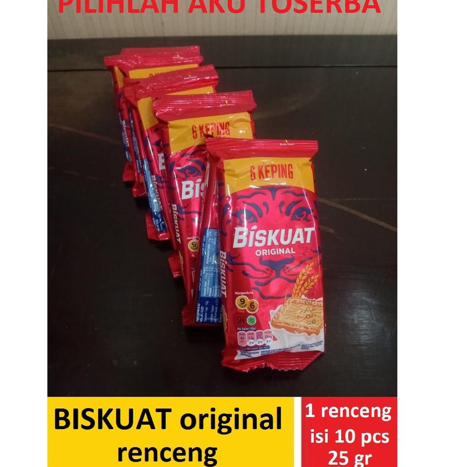 

CODEOo5O9--BISKUAT Original Renceng - 1 renceng isi 10 Pcs - ( HARGA 1 RENCENG )