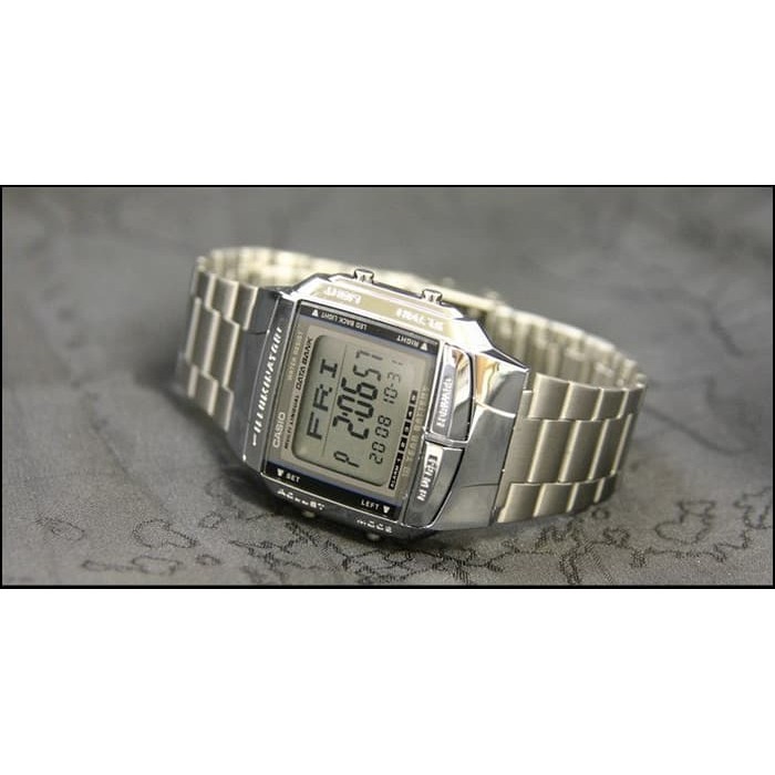 Casio Original DB-360-1A / DB360-1A - Unisex Digital Stainless Silver