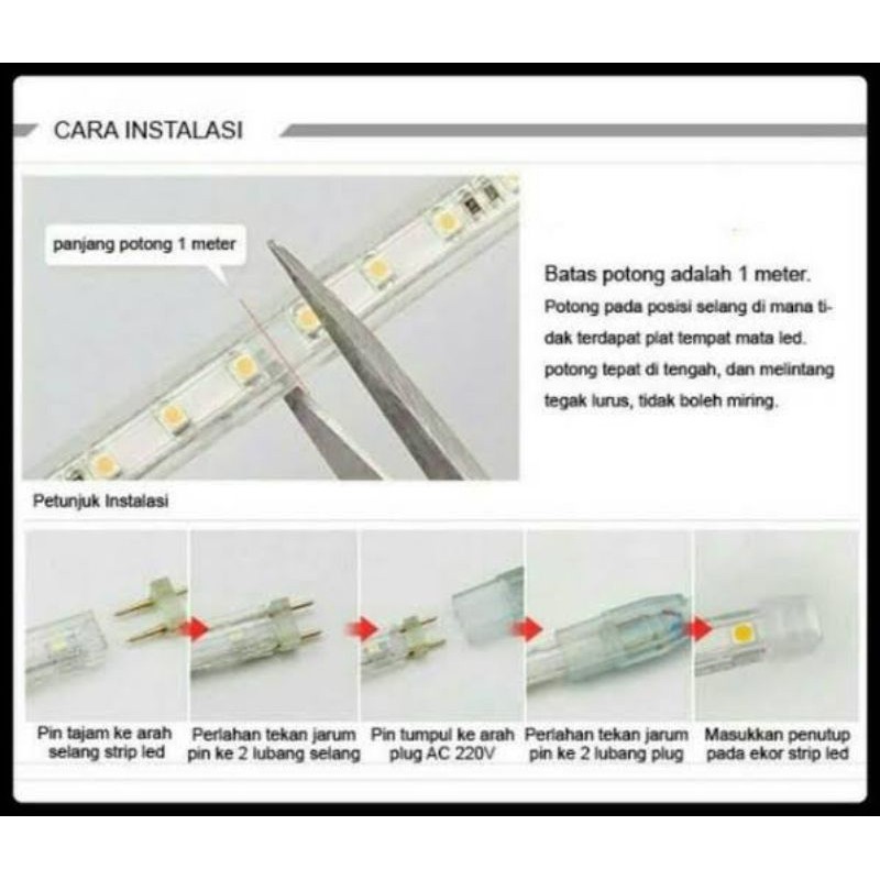 Lampu Strip Selang RGB 2835 Per Meter