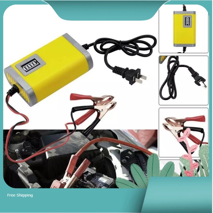 Cas Aki Motor Dan Mobil Charger Aki Mobil Casan Aki Motor 2A 12V Charger Accu Mobil Charger Accu Mot