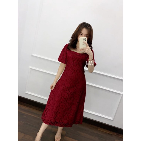 Baju Dress Pesta Natal Wanita Remaja Korea Import Murah Kekinian Terbaru 2020 Party Dress Scarlet Ba