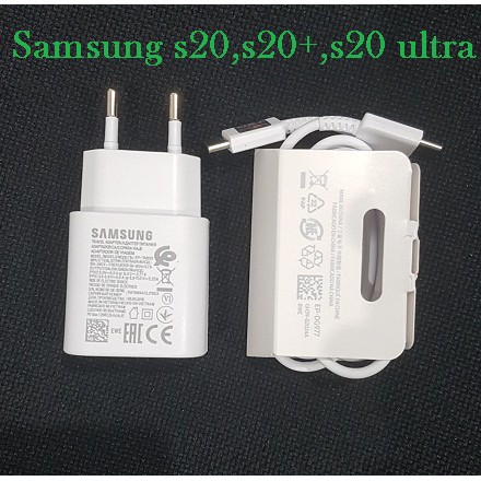 Charger samsung 25w galaxy s20 plus s20+ s20 ultra / note 20 ultra / note 20 original 100%