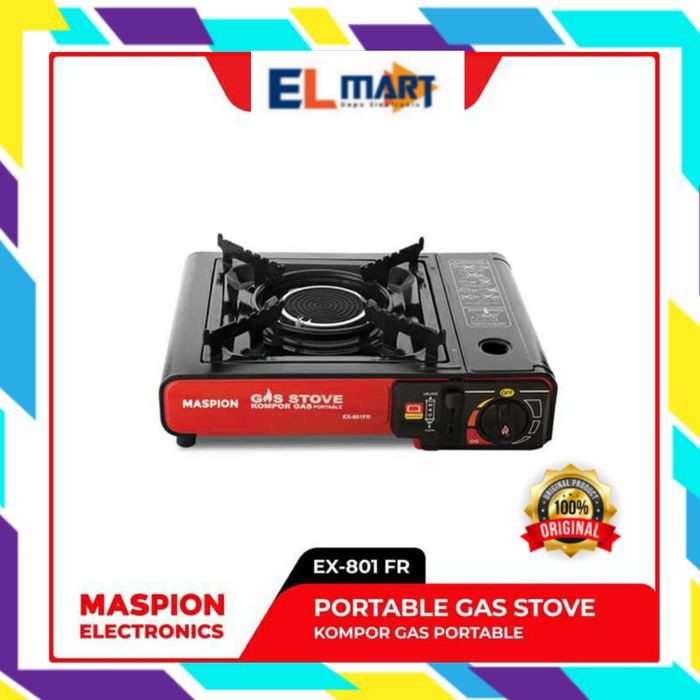 Kompor Gas Portable Gas Bhutane Kaleng Maspion EX 801FR  - 801 FR  Kompor Sushi BBQ Shabu EX801FR