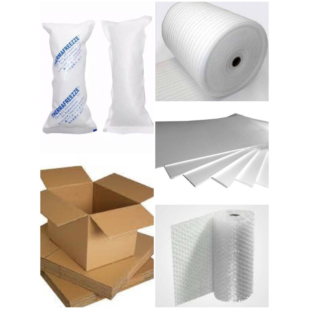 

Extra packing bubble wrap styrofoam PE foam kardus ice gel ( ds bgr )