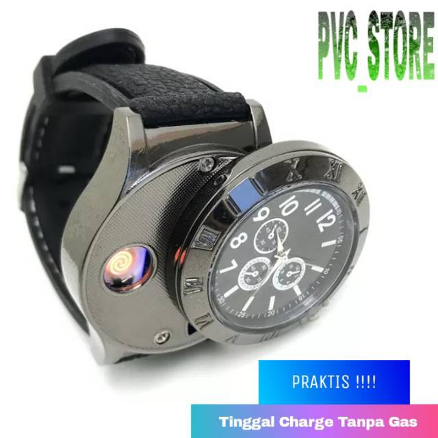 Jam Tangan Pria  Korek Elektrik Jam Korek Jam Tangan Korek Elektrik