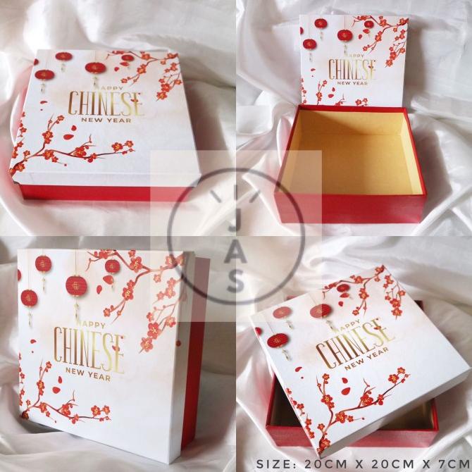 

[COD] kotak kue 20x20x7 hardbox / hand made / edisi chinese new year imlek [COD]