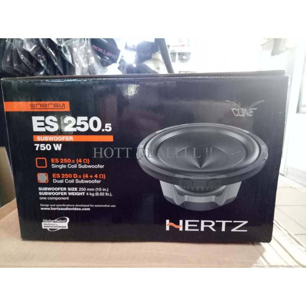 Subwoofer Hertz ES 250d.5 - subwoofer double coil hertz 10 inch Exclusiive Best